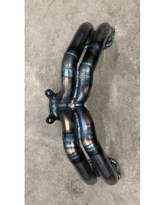 InfernoFab equal-length twin-scroll header for 2022-2026 Subaru WRX FA24F